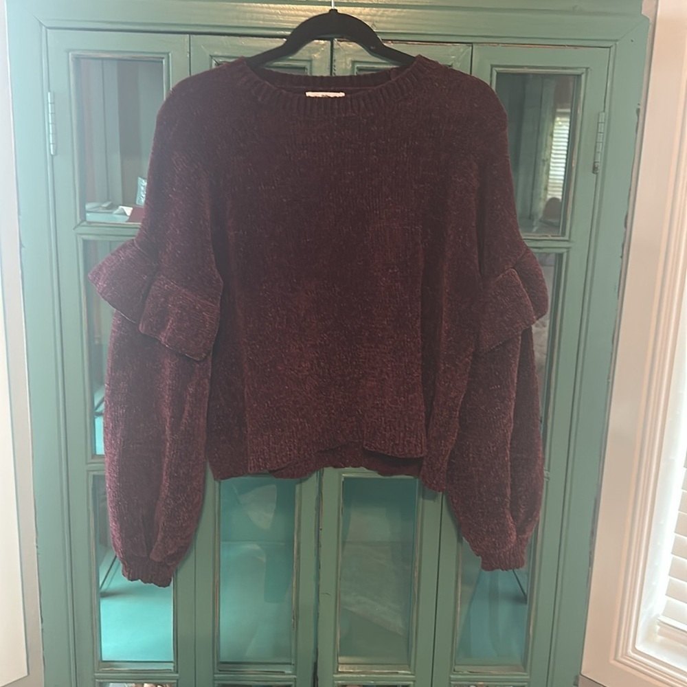 BP. Ruffle Chenille Sweater - Picture 3 of 5